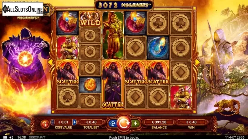 Reel Screen. Rosh Immortality Cube from GameArt