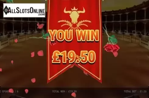 Win Free Spins screen
