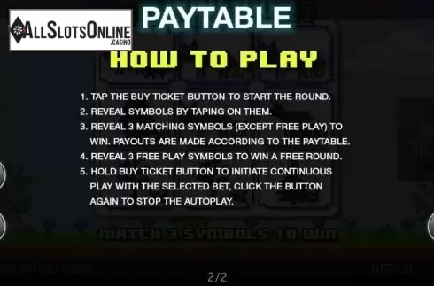 Rules. Scratchy Bit from Spinomenal