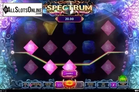 Win screen. Spectrum (Wazdan) from Wazdan