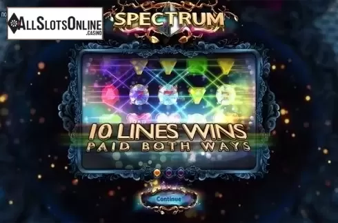 Intro screen. Spectrum (Wazdan) from Wazdan