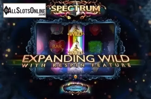 Intro screen 2. Spectrum (Wazdan) from Wazdan