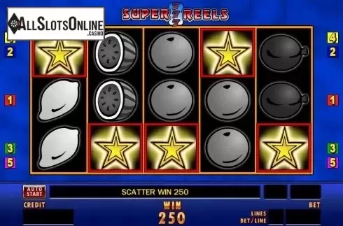 Scatter win screen. Super 7 Reels from edict