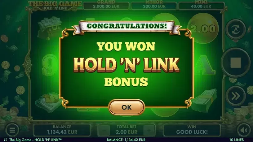 The Big Game Hold'N'Link slot screenshot 5