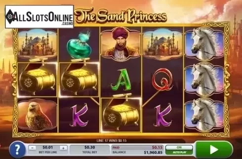 Low Win screen. The Sand Princess from 2by2 Gaming
