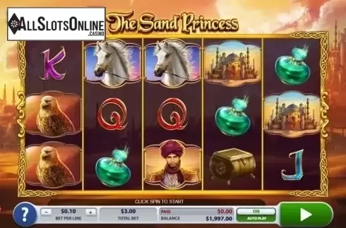 Game Workflow screen. The Sand Princess from 2by2 Gaming