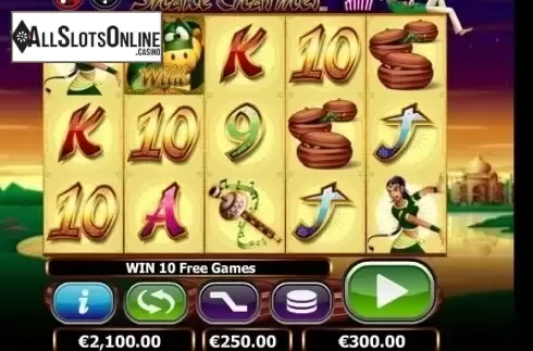 Win screen. The Snake Charmer Mini from NextGen