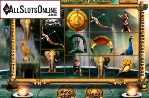 Reel Screen. The Warrior Goddess from Probability Gaming