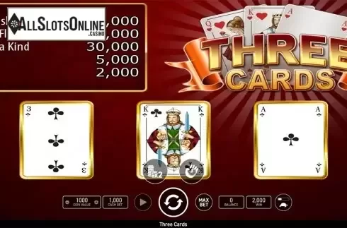 Game workflow 3. Three Cards Poker (Wazdan) from Wazdan