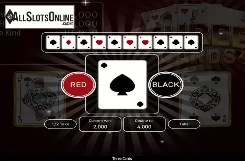 Game workflow 2. Three Cards Poker (Wazdan) from Wazdan
