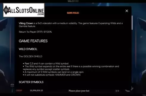 Game Feature screen