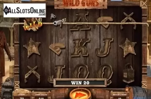 Wild Win screen. Wild Guns (Wazdan) from Wazdan