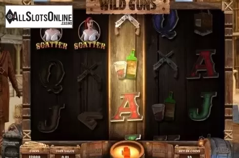 Free Spins screen. Wild Guns (Wazdan) from Wazdan