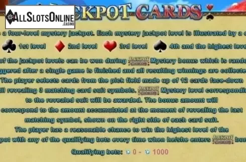 Paytable 5. Wonderheart from EGT