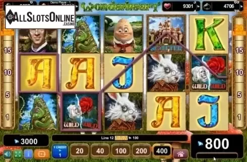 Win Screen 2. Wonderheart from EGT