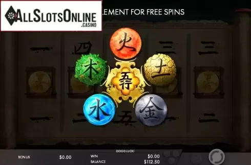 Free spins. Wu Xing (Genesis) from Genesis