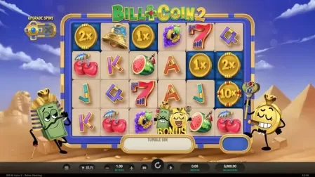 Bill & Coin 2: Mummy Mischief slot screenshot 1