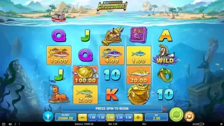 Boat Bonanza CrocoNile! slot screenshot 1