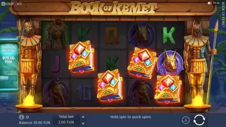 Book of Kemet slot screenshot 2