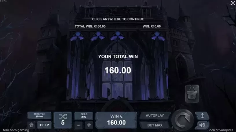 Book of Vampires slot screenshot 