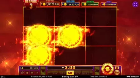 Burning Stars 3™ slot screenshot 4