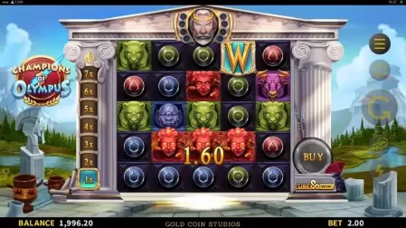 Champions of Olympus slot screenshot 2