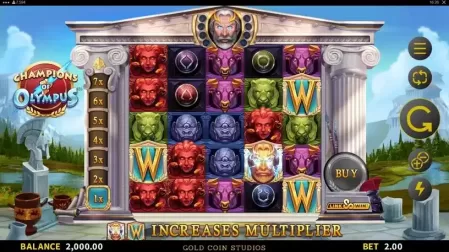 Champions of Olympus slot screenshot 1