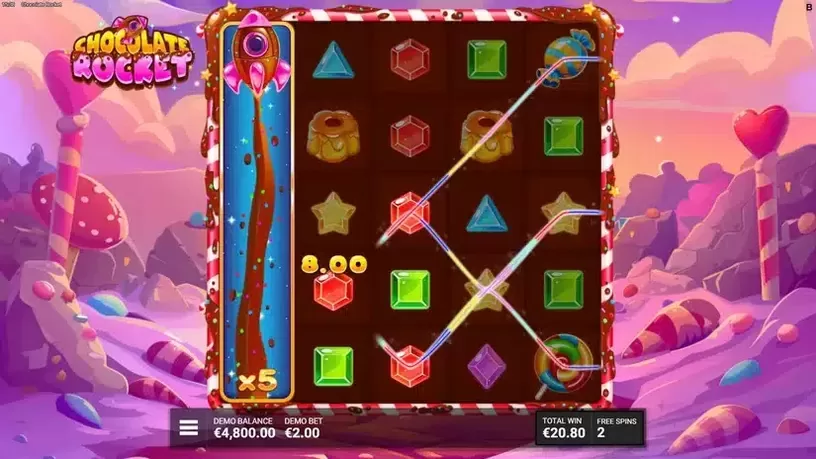 Chocolate Rocket slot screenshot 5