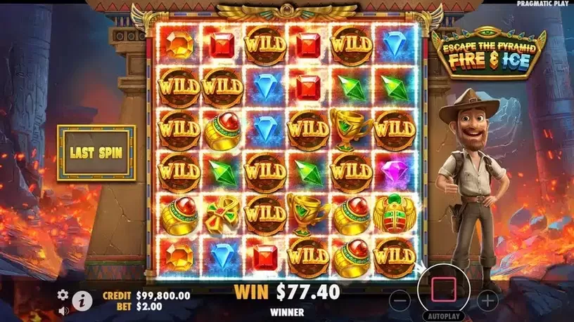 Escape the Pyramid – Fire & Ice slot screenshot 6