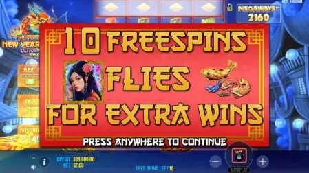 Floating Dragon New Year Festival Ultra Megaways Hold & Spin slot screenshot 3