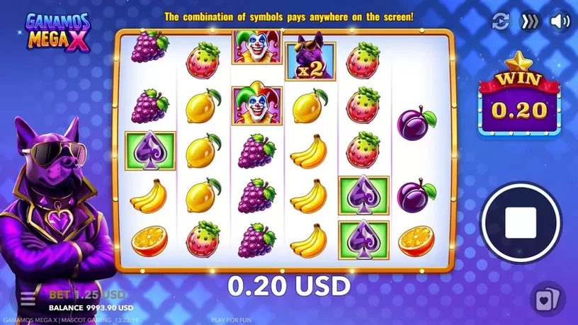 GANAMOS MEGA X slot screenshot 2