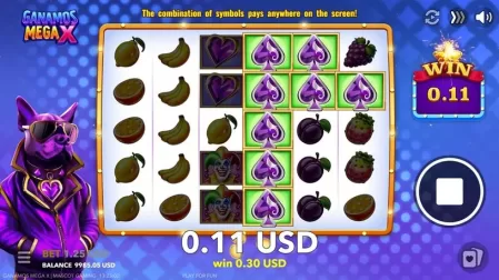 GANAMOS MEGA X slot screenshot 4