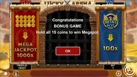 Lucky Arena Hold And Win slot screenshot 4