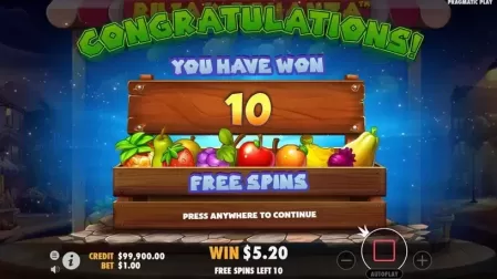 Rujak Bonanza slot screenshot 3