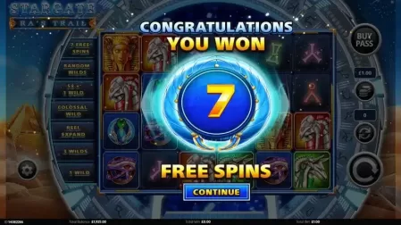 Stargate Ra's Trail slot screenshot 2