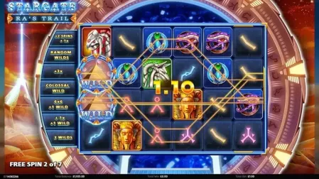 Stargate Ra's Trail slot screenshot 3