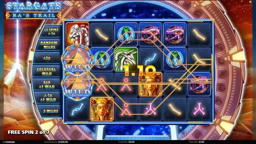Stargate Ra's Trail slot screenshot 3