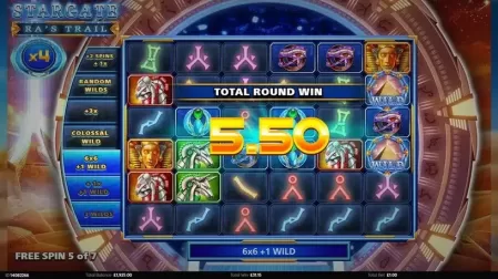 Stargate Ra's Trail slot screenshot 5