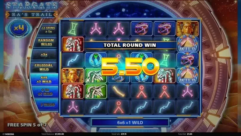 Stargate Ra's Trail slot screenshot 5