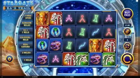 Stargate Ra's Trail slot screenshot 1