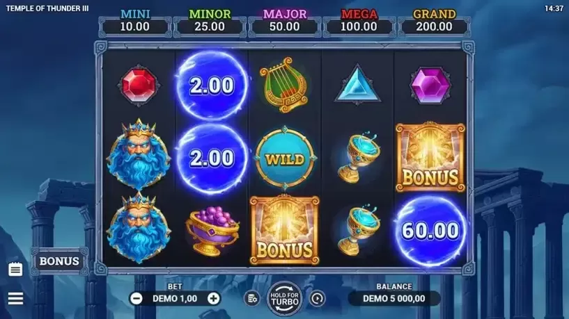 Temple of Thunder 3 slot screenshot