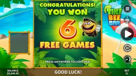 Tiki Bee Bar slot screenshot 2