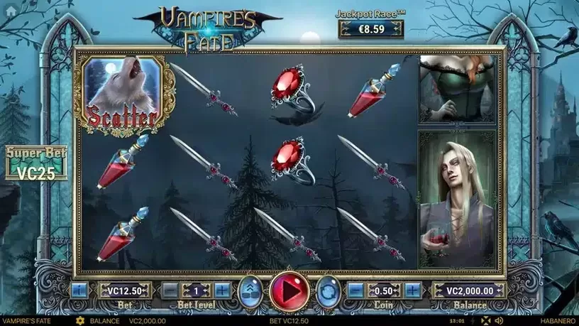 Vampire's Fate slot screenshot 1