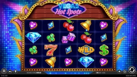 Vegas Hot Spots slot screenshot 1
