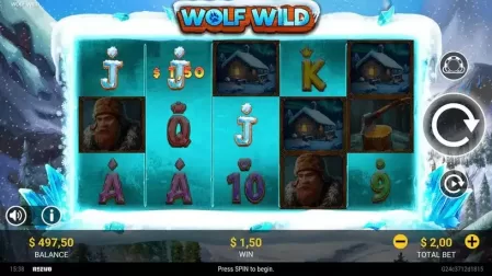Wolf Wild slot screenshot 2