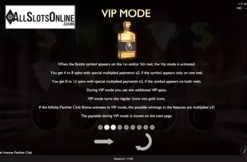 Bonus screen