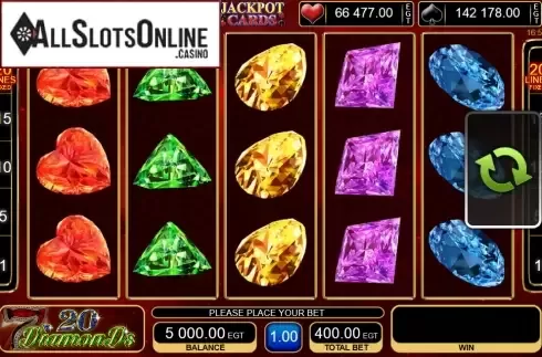Screen6. 20 Diamonds from EGT