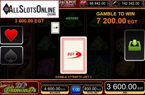 Screen8. 20 Diamonds from EGT