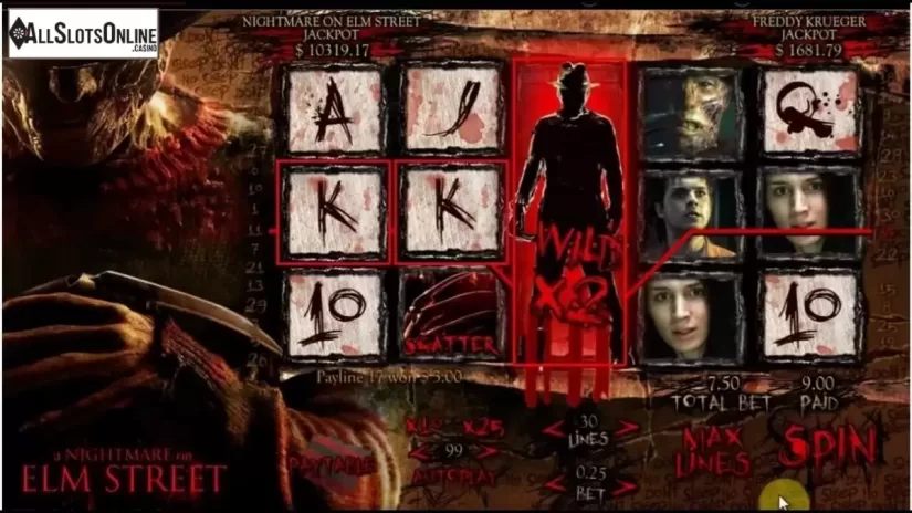 cover. A Nightmare On Elm Street from 888 Gaming