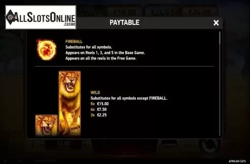 Special symbols screen